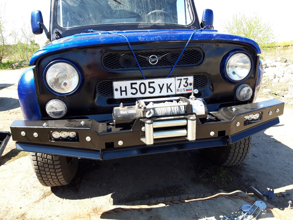 Задние силовые бамперы для УАЗ 469