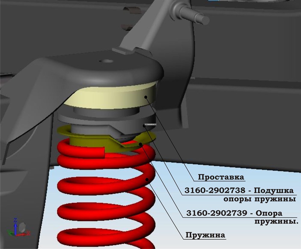 Интернет-магазин запчастей и тюнинга на УАЗ nauazik.ru - Лифтинг пружинной  подвески 40 мм УАЗ Патриот, Хантер