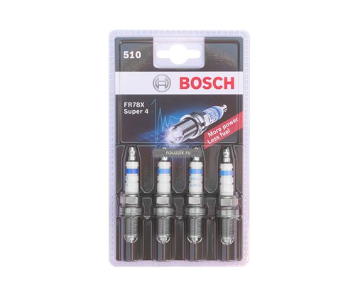 Свеча Super-4 FR78X из 4-х шт. (4 электр.) Bosch 0 242 232 802 - фото 11005