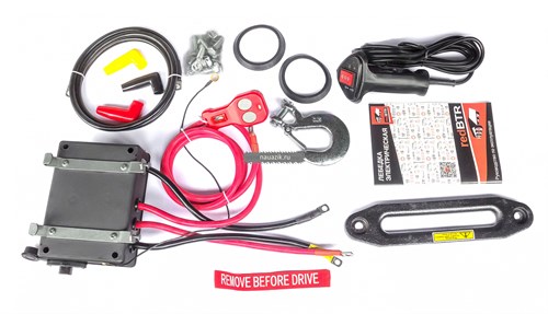 Лебедка электрическая "RedBTR" серия "Hunter" 12000 с чугунным клюзом - фото 12595