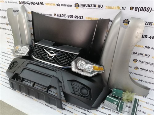 Комплект рестайлинга передней части (морды) УАЗ Патриот (Пикап) с 2005г. по 2014г.в. - фото 18891