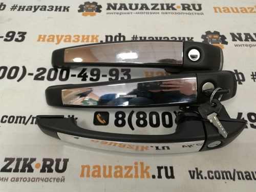 Евроручки ХРОМ УАЗ 452 Буханка (3шт.) под маленький ключ - фото 19709