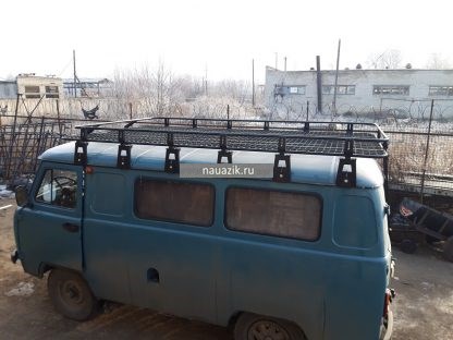 Багажник УАЗ 452 Буханка "Снайпер" корзина 12 опор - фото 22431