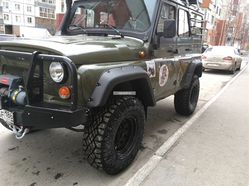 Расширители колесных арок (fenders) УАЗ Хантер, 469, 31514 (под нерезаные крылья) - фото 22776 Расширители колесных арок (fenders) УАЗ Хантер, 469, 31514 (под нерезаные крылья) - фото 22776