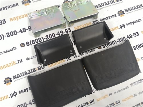 Комплект брызговиков с кронштейнами УАЗ Пикап - фото 22778