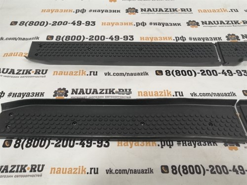 Накладки порогов на УАЗ Патриот до 2014 года (комплект) - фото 23140