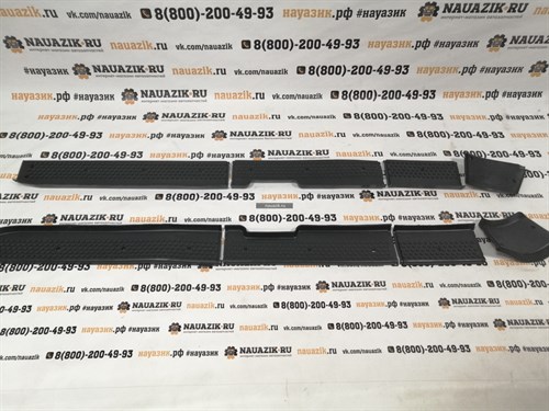 Накладки порогов на УАЗ Патриот до 2014 года (комплект) - фото 23141