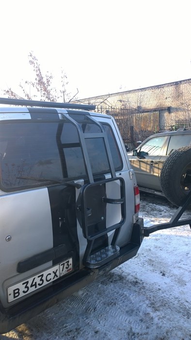 Лестница с алюминиевой подножкой на УАЗ Патриот - фото 24822 Лестница с алюминиевой подножкой на УАЗ Патриот - фото 24822