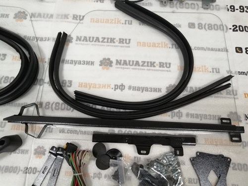 Стекла двери кабины на УАЗ 452 Буханка сплошное (цельное) с электро стеклоподъемником - фото 25216