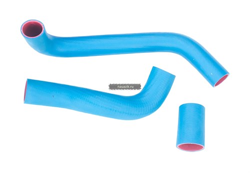 Патрубки радиатора 3163 Патриот без кондиционера (3 шт) (синие) - фото 8358