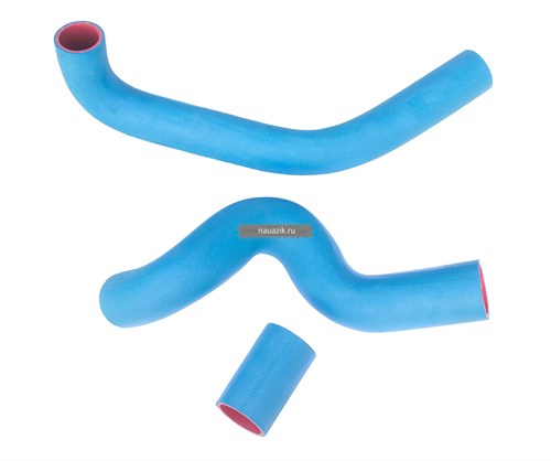 Патрубки радиатора 3163 Патриот с кондиционером (3 шт) (синие) - фото 8367