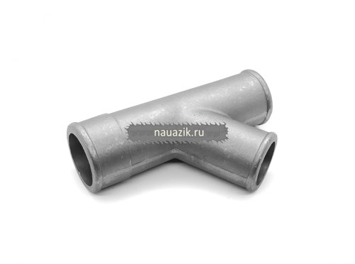 Патрубок термостата от тройника к насосу (алюм) ЗМЗ-402 - фото 8408