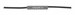 Уплотнитель опускного стекла передний (бархотка) длинная - фото 16217