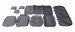Чехлы сидений (черная экокожа) УАЗ Пикап с 2015 г.в. (завод) - фото 17868