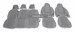 Чехлы сидений УАЗ Хантер (объемные, автомоб.ткань) - фото 17911